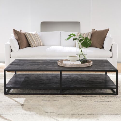 Rex Rectangular Coffee Table, Ink Black 2 Rex Rectangular Coffee Table, Ink Black