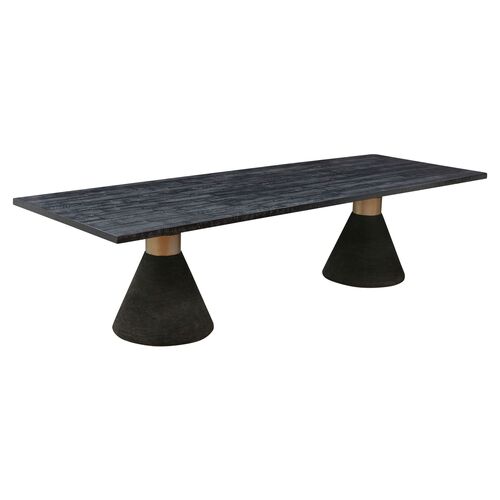 Henrik Rope Rectangular Dining Table, Black 1 Henrik Rope Rectangular Dining Table, Black