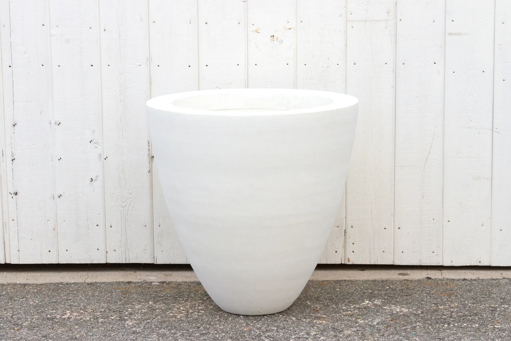 White Dove Round Stone Planter 3 White Dove Round Stone Planter