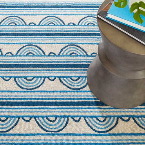 Button Hand Hooked Wool Rug 5 Button Hand Hooked Wool Rug