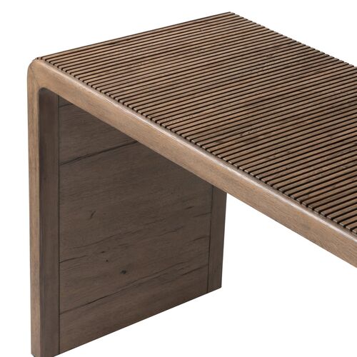 Maisie Reeded Console Table, Rustic Grey 7 Maisie Reeded Console Table, Rustic Grey