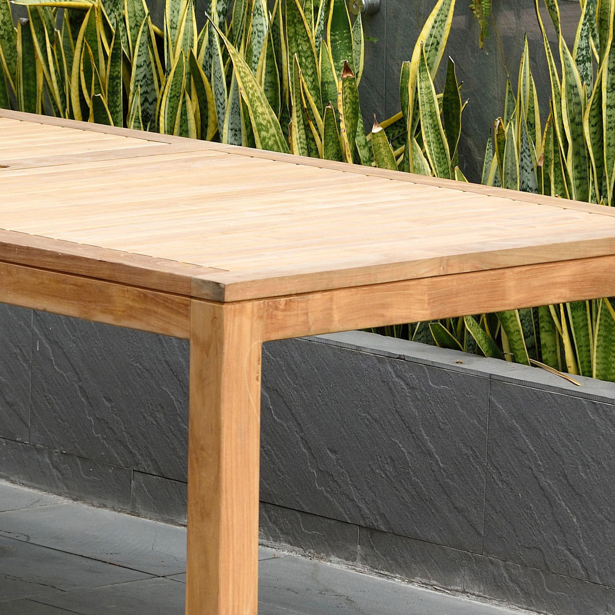 Lanai 9-Pc Outdoor Rectangular Teak Dining Set 4 Lanai 9-Pc Outdoor Rectangular Teak Dining Set
