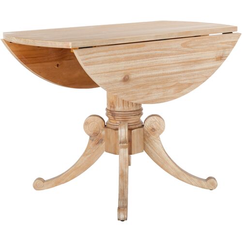 Jacquelyn Drop-Leaf Dining Table, Rustic Natural 6 Jacquelyn Drop-Leaf Dining Table, Rustic Natural
