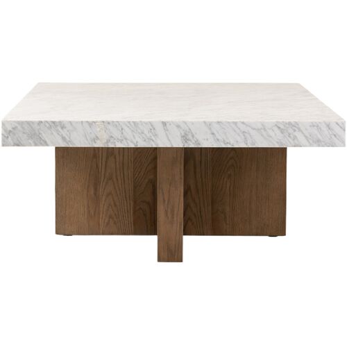 Valentina Rectangular Coffee Table, White Carrara Marble 4 Valentina Rectangular Coffee Table, White Carrara Marble
