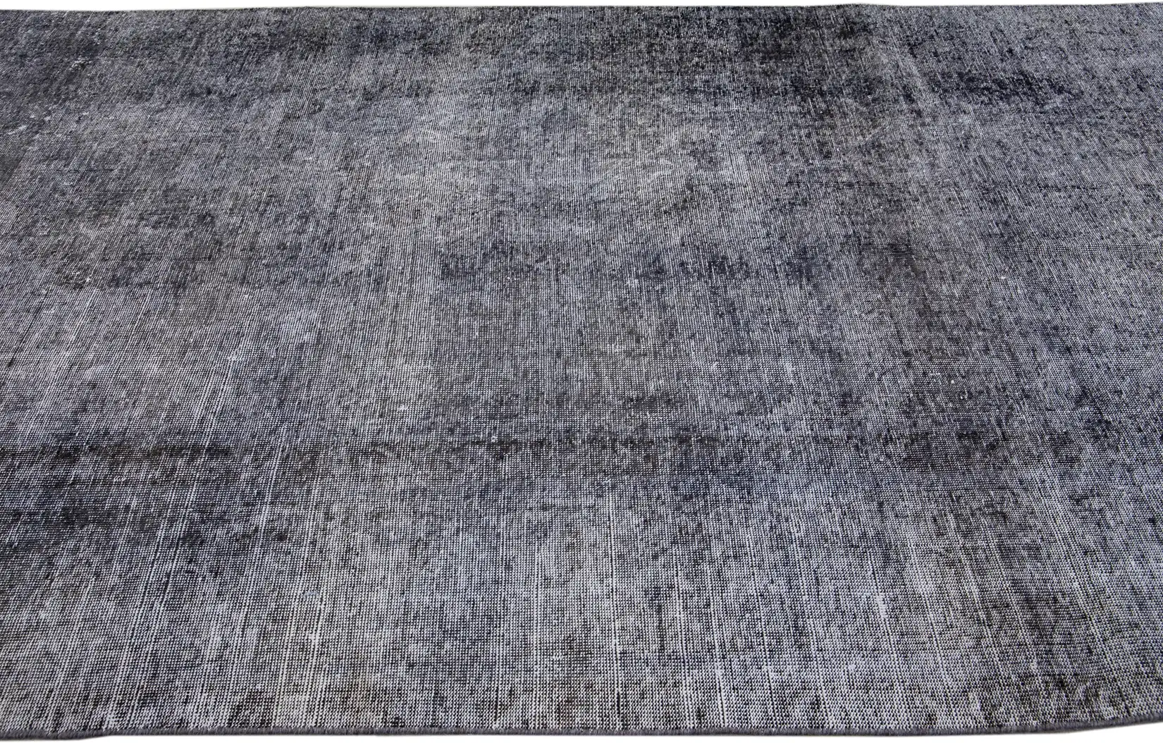 Vintage Asian Overdyed Solid Runner Rug 4 Vintage Asian Overdyed Solid Runner Rug