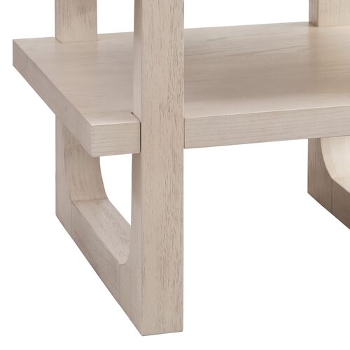 Fannie Rectangular Marble End Table, Sun Bleached Ash 4 Fannie Rectangular Marble End Table, Sun Bleached Ash