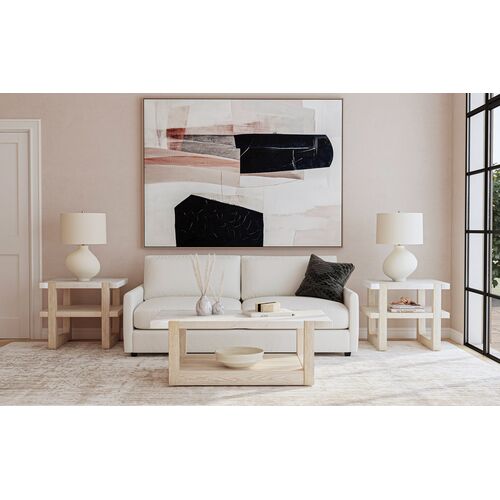 Fannie Rectangular Marble End Table, Sun Bleached Ash 9 Fannie Rectangular Marble End Table, Sun Bleached Ash