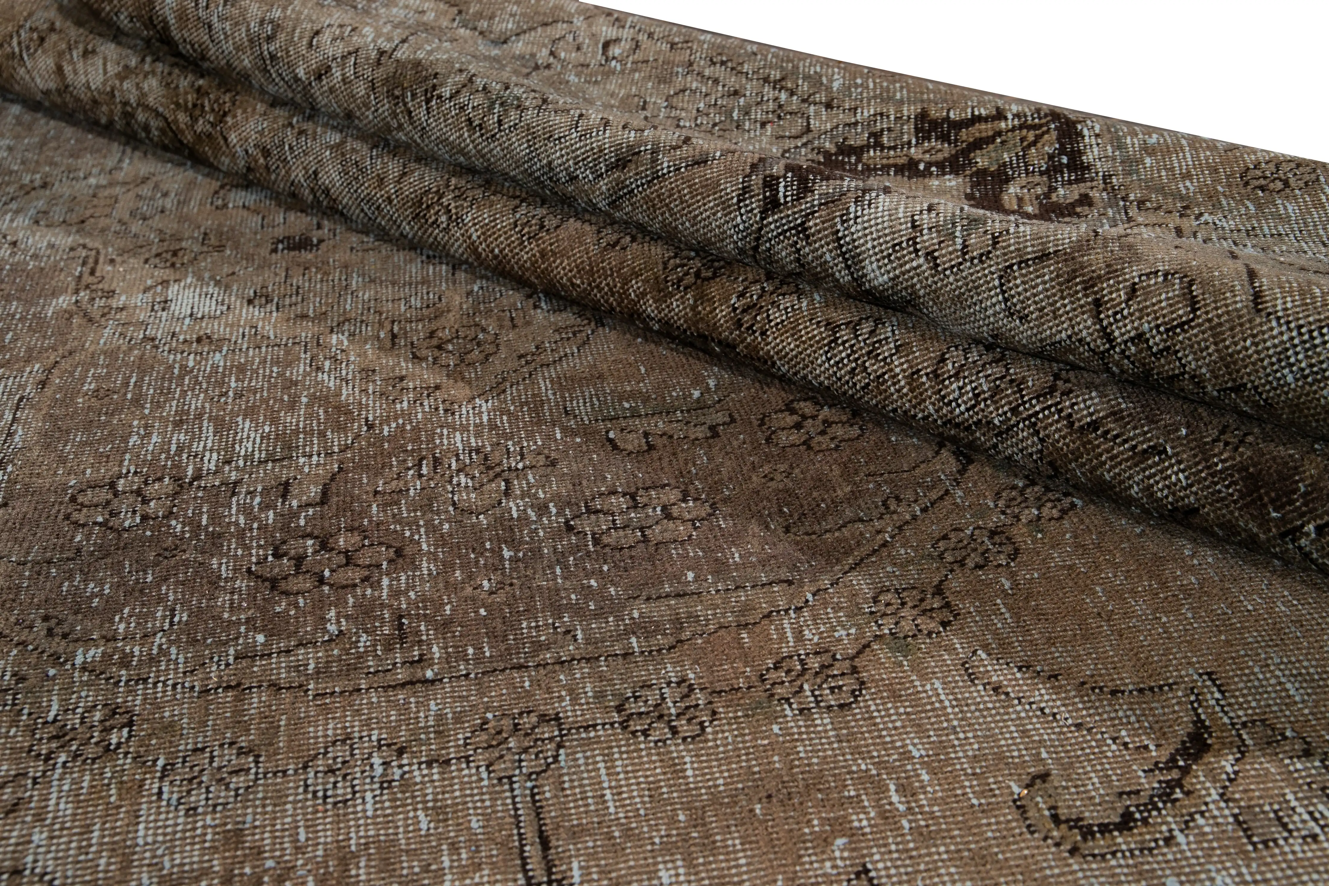 Vintage Brown Wool Rug 5 Vintage Brown Wool Rug