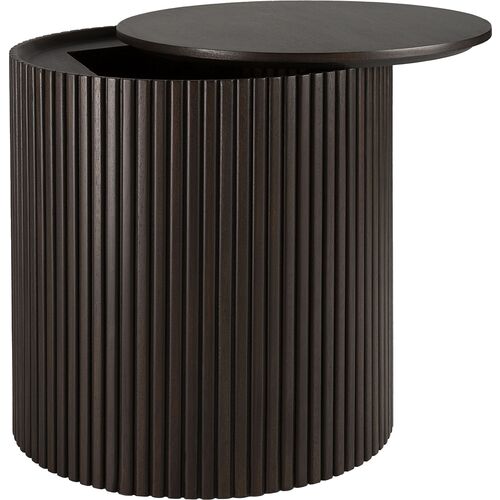 Roller Max Storage Side Table, Dark Brown 2 Roller Max Storage Side Table, Dark Brown