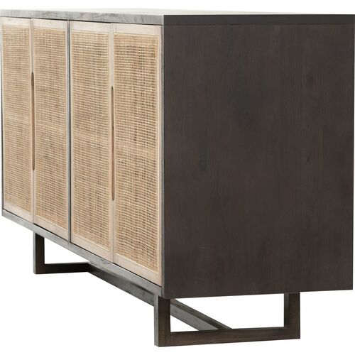 Michaela Cane Sideboard, Black Mango 5 Michaela Cane Sideboard, Black Mango
