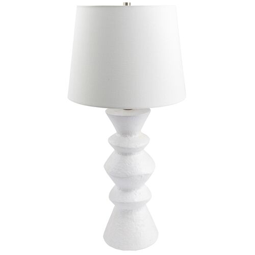 Zuma Ceramic Table Lamp, White