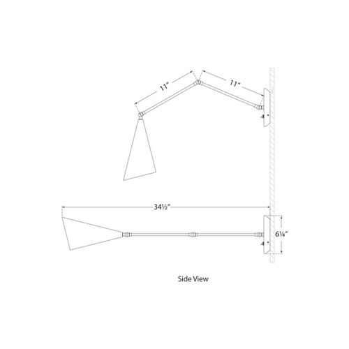 Clemente Adjustable Wall Sconce 2 Clemente Adjustable Wall Sconce