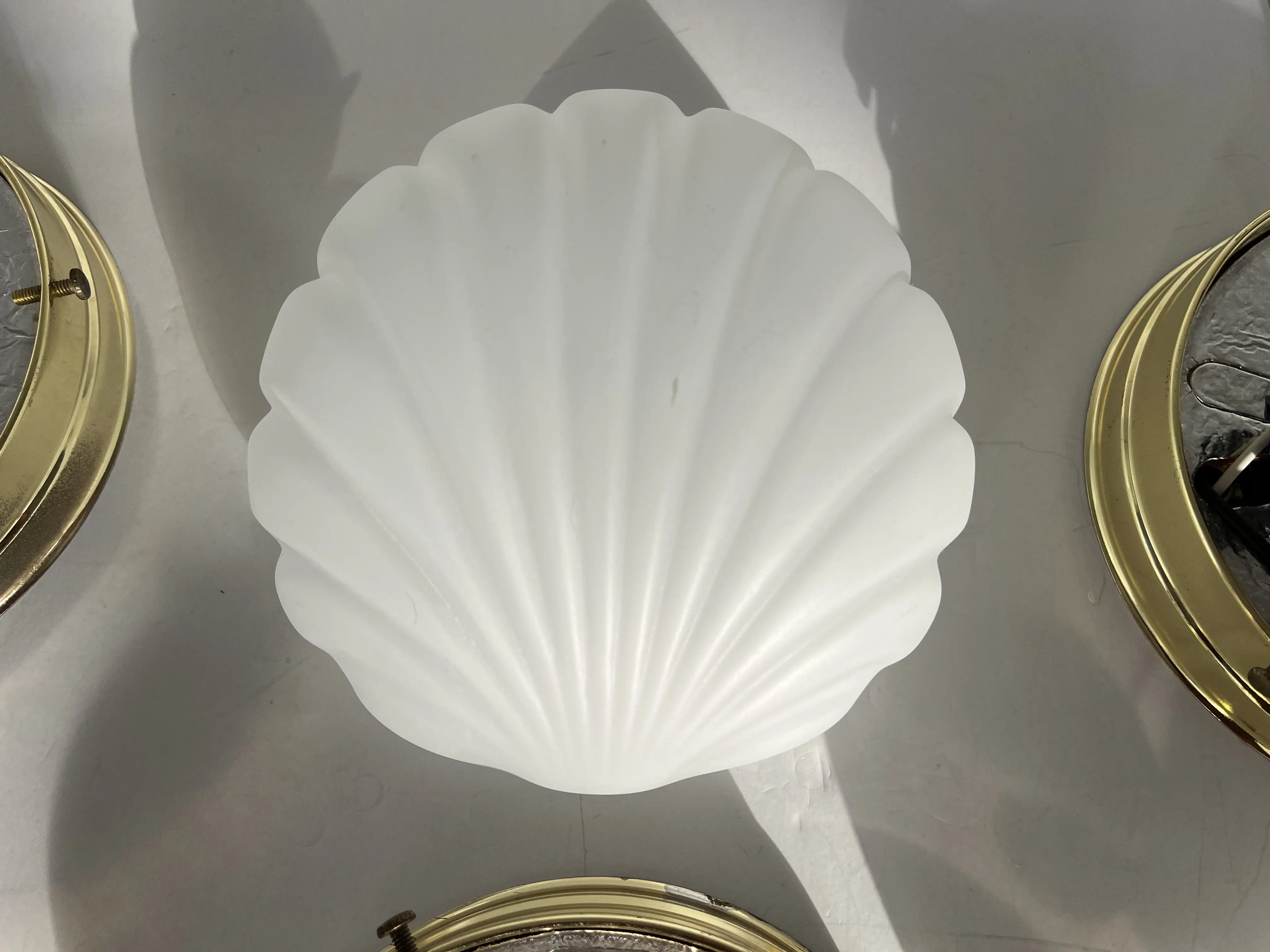Scallop Shell Wall Lights, S/3 6 Scallop Shell Wall Lights, S/3