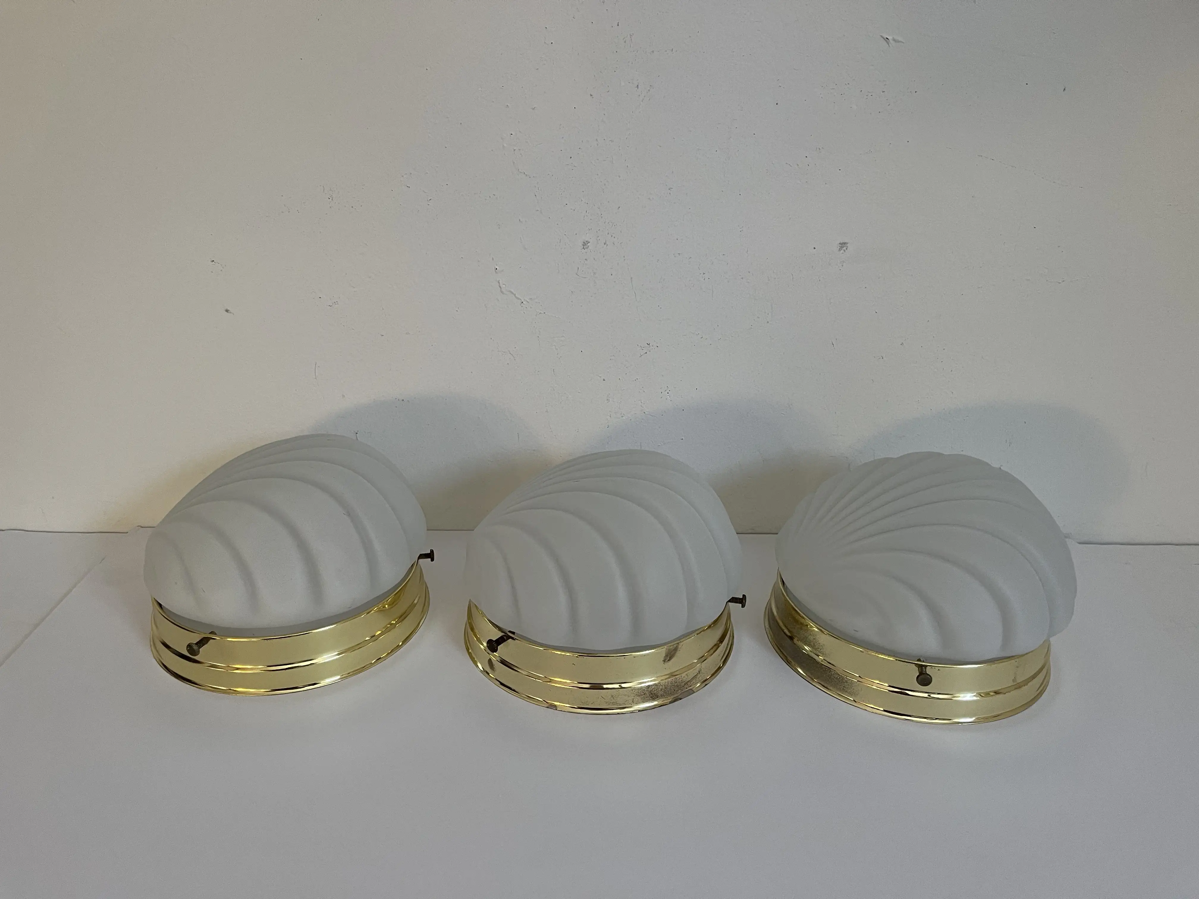Scallop Shell Wall Lights, S/3 7 Scallop Shell Wall Lights, S/3
