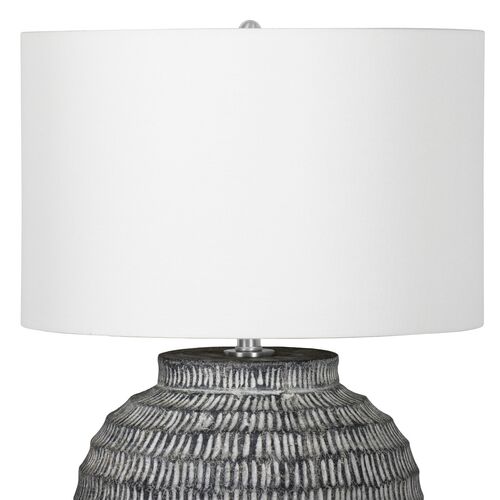 Adobe Ceramic Table Lamp, Brown 2 Adobe Ceramic Table Lamp, Brown