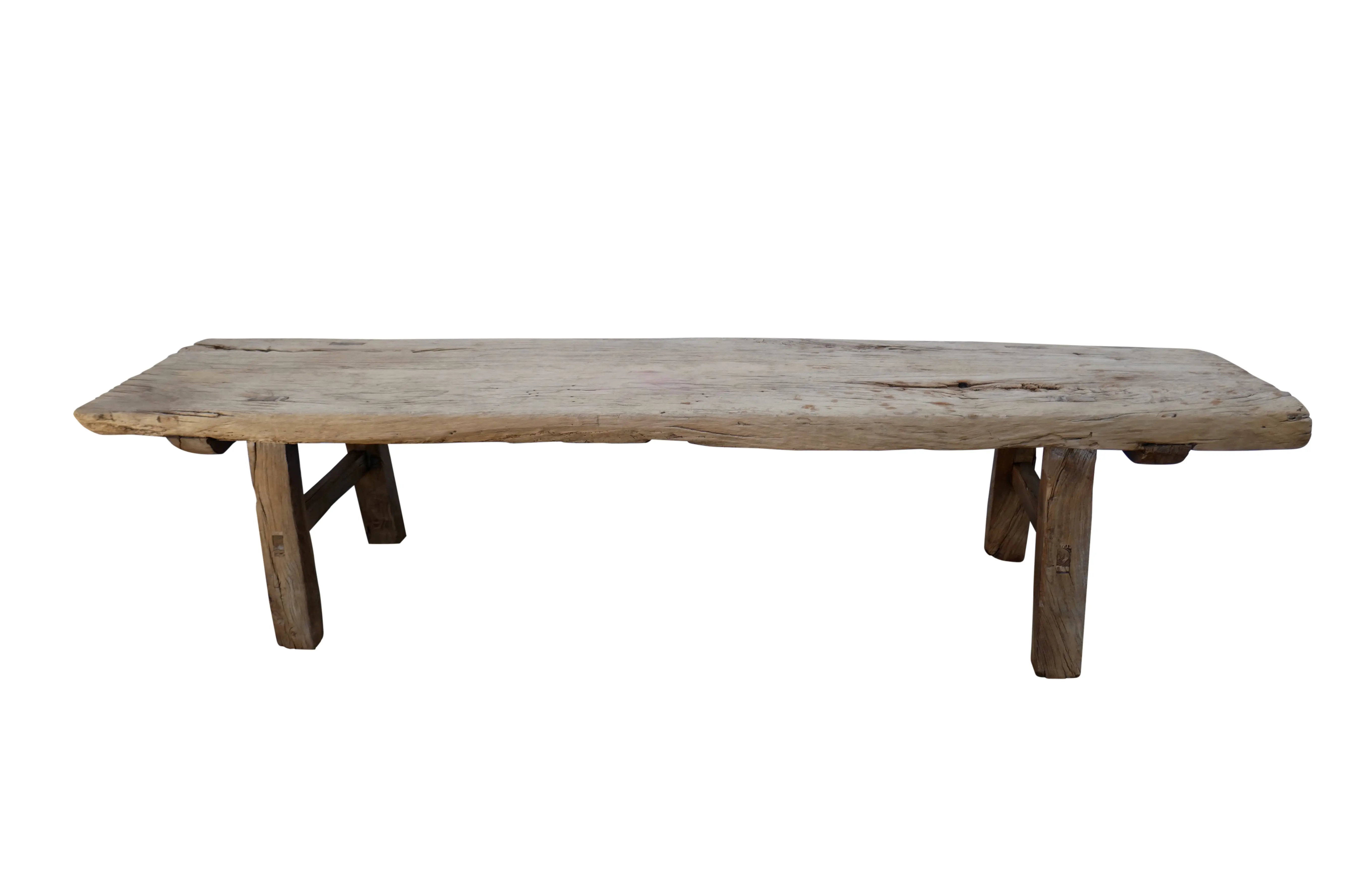 Antique Elmwood Rustic Bench/Table 1 Antique Elmwood Rustic Bench/Table