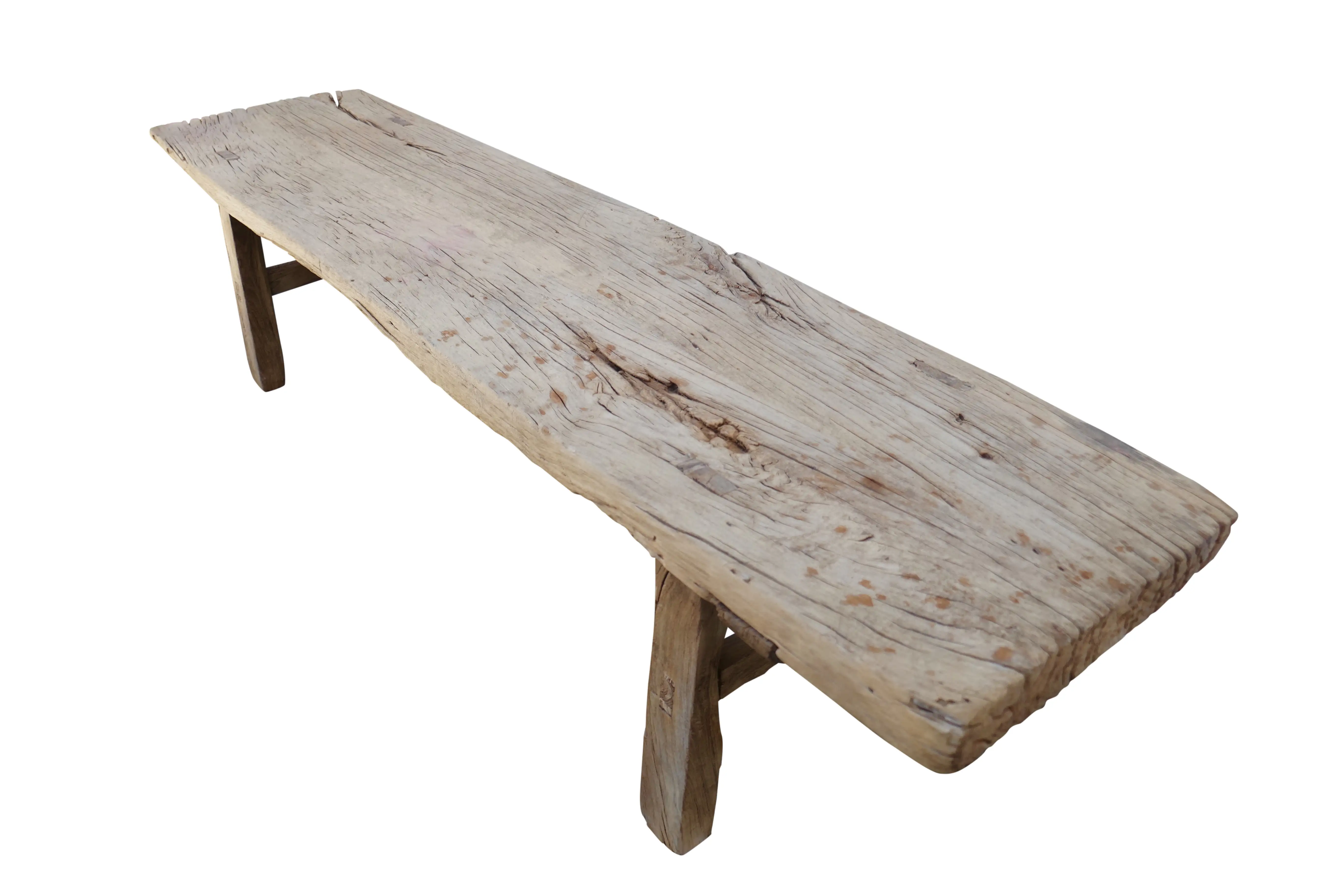 Antique Elmwood Rustic Bench/Table 2 Antique Elmwood Rustic Bench/Table