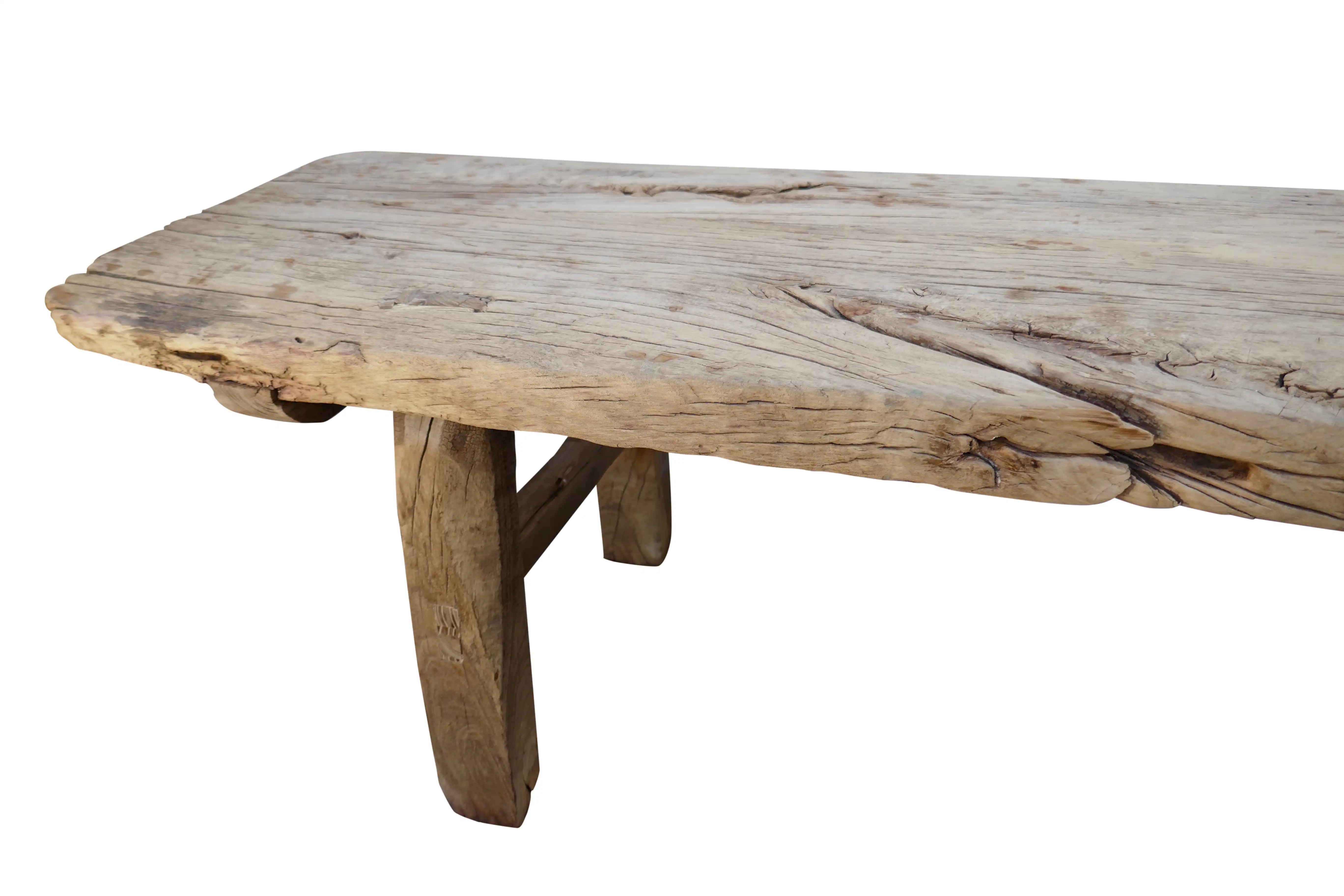 Antique Elmwood Rustic Bench/Table 3 Antique Elmwood Rustic Bench/Table