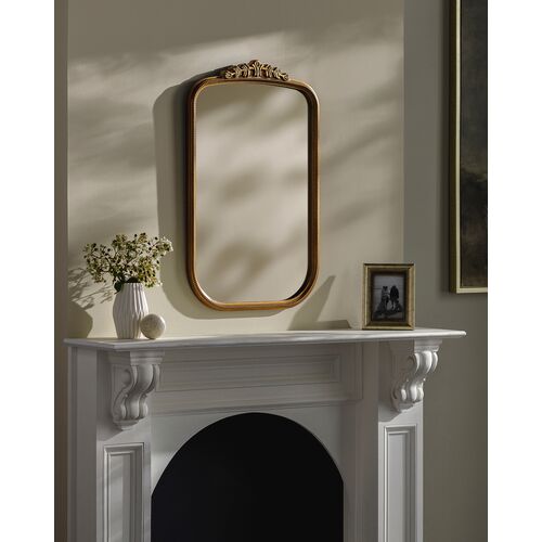 Ivy Rectangular Accent Mirror, Gold 2 Ivy Rectangular Accent Mirror, Gold