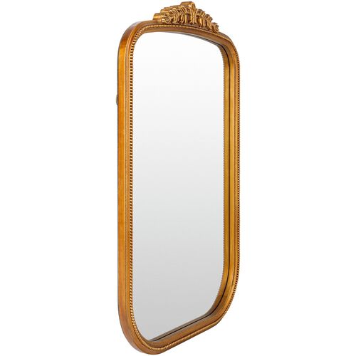 Ivy Rectangular Accent Mirror, Gold 6 Ivy Rectangular Accent Mirror, Gold
