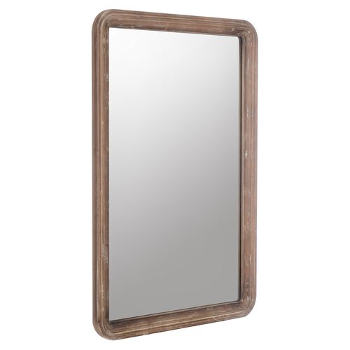 Clara Rectangular Wall Mirror, Natural 2 Clara Rectangular Wall Mirror, Natural