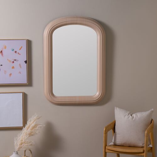 Priscilla Wall Mirror, Light Maple 2 Priscilla Wall Mirror, Light Maple