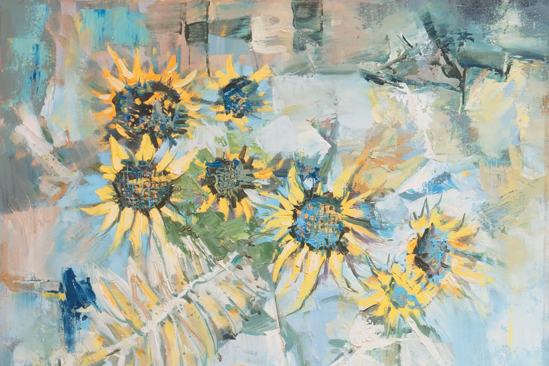 Modernist Sunflowers' 2 Modernist Sunflowers'