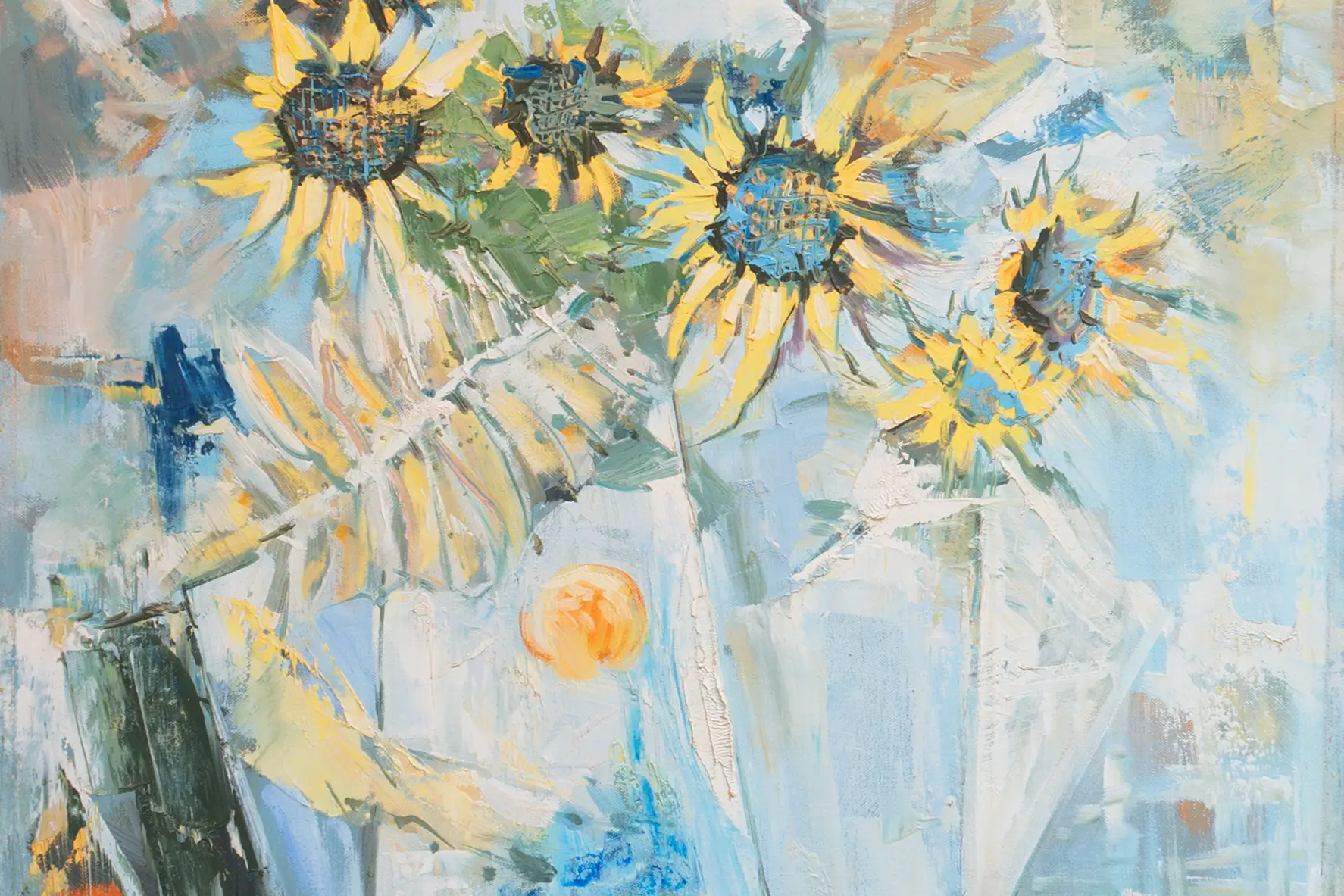 Modernist Sunflowers' 3 Modernist Sunflowers'