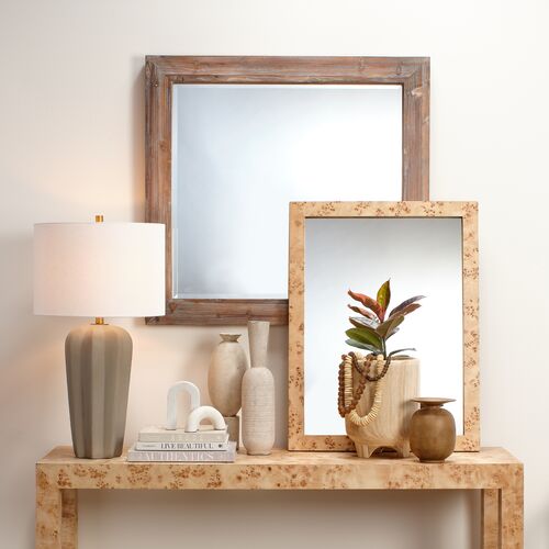 Chandler Rectangular Burl Wall Mirror 7 Chandler Rectangular Burl Wall Mirror