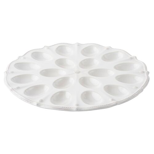 Berry & Thread Egg Platter, White 2 Berry & Thread Egg Platter, White