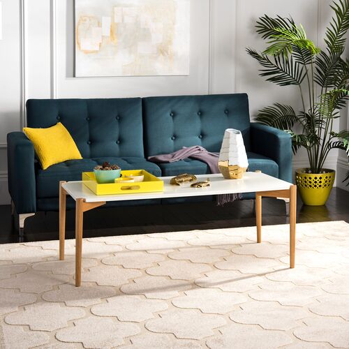 Oda Rectangular Coffee Table, White 8 Oda Rectangular Coffee Table, White