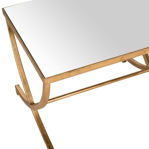 Levesque Side Table, Gold 3 Levesque Side Table, Gold