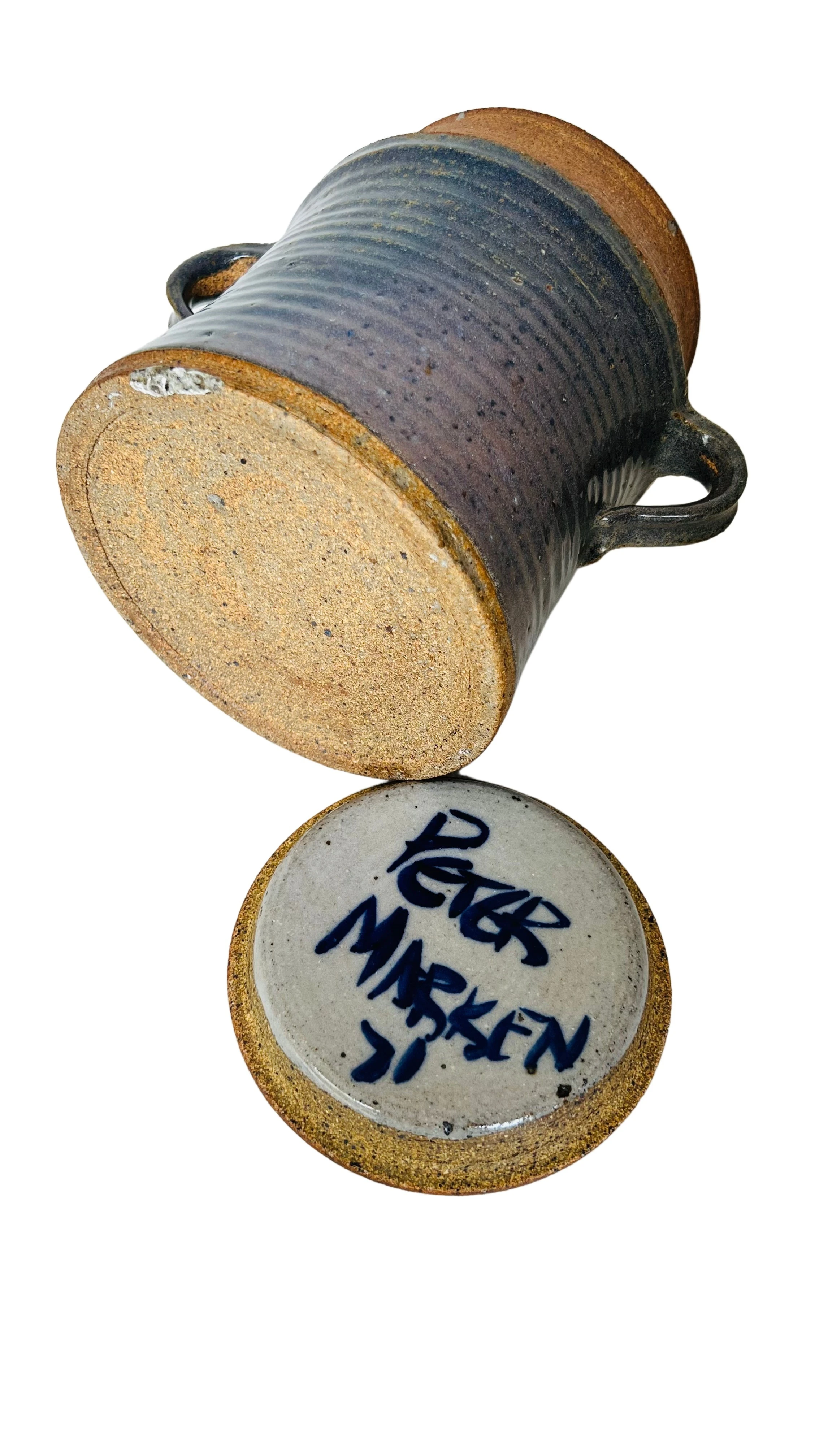 Hand-Thrown Stoneware Lidded Jar 3 Hand-Thrown Stoneware Lidded Jar