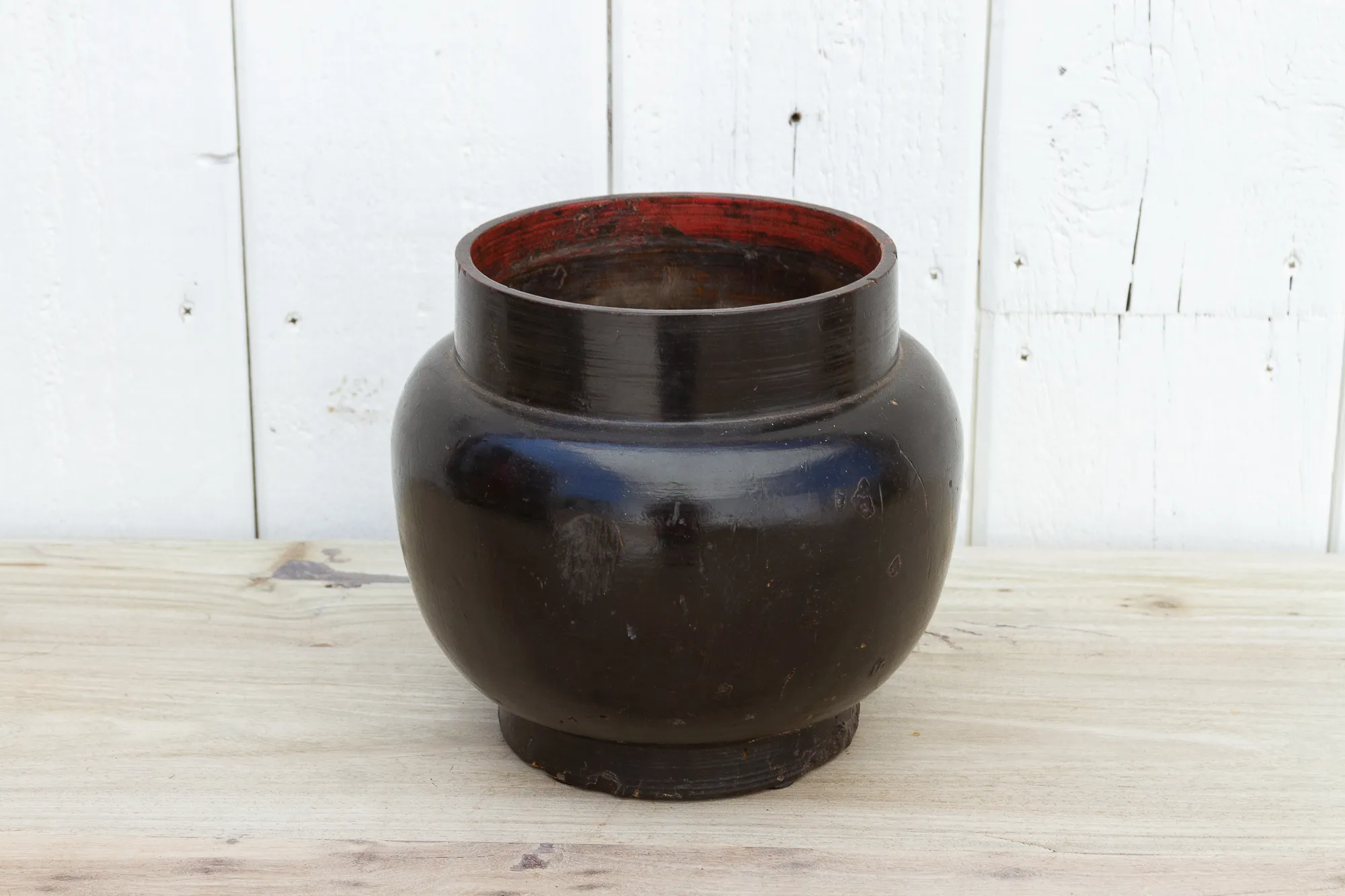 Antique Lacquer Container From Bhutan 4 Antique Lacquer Container From Bhutan