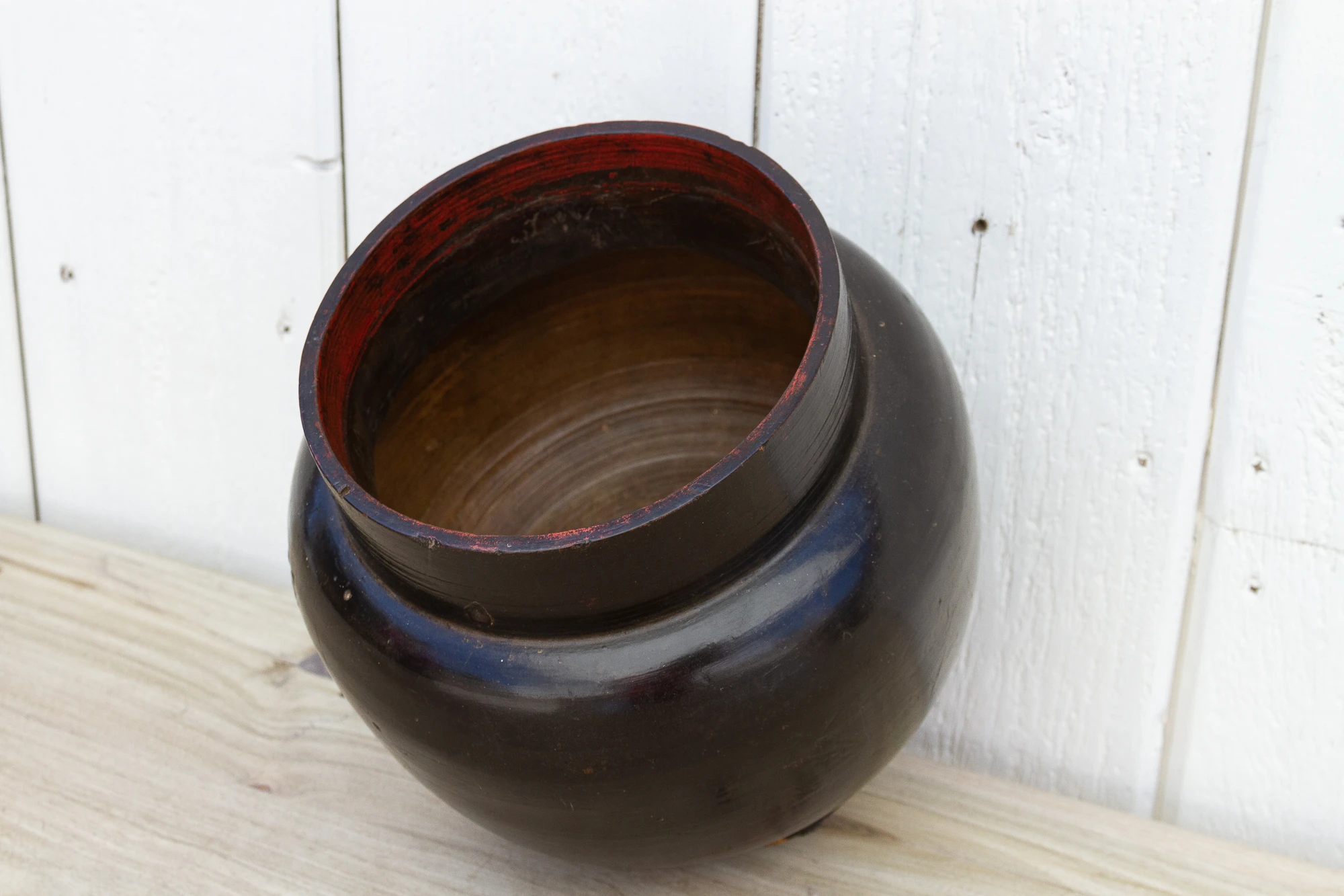 Antique Lacquer Container From Bhutan 6 Antique Lacquer Container From Bhutan