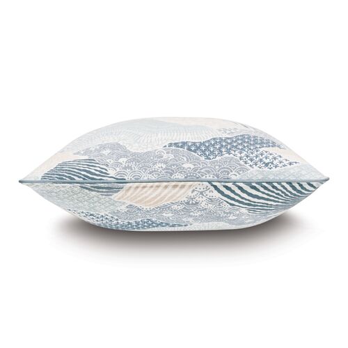 Abstract Pillow, Blue 2 Abstract Pillow, Blue
