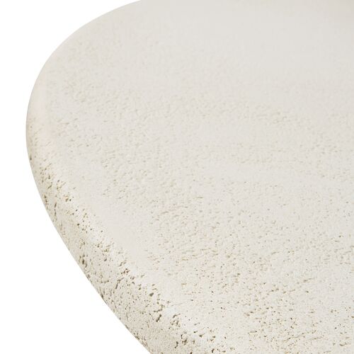 Elements Round Dining Table, Off White 3 Elements Round Dining Table, Off White