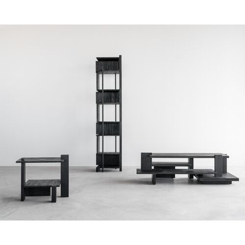 Abstract Side Table, Black Teak 9 Abstract Side Table, Black Teak