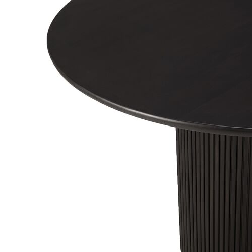 Roller Max Round Dining Table, Dark Brown 9 Roller Max Round Dining Table, Dark Brown