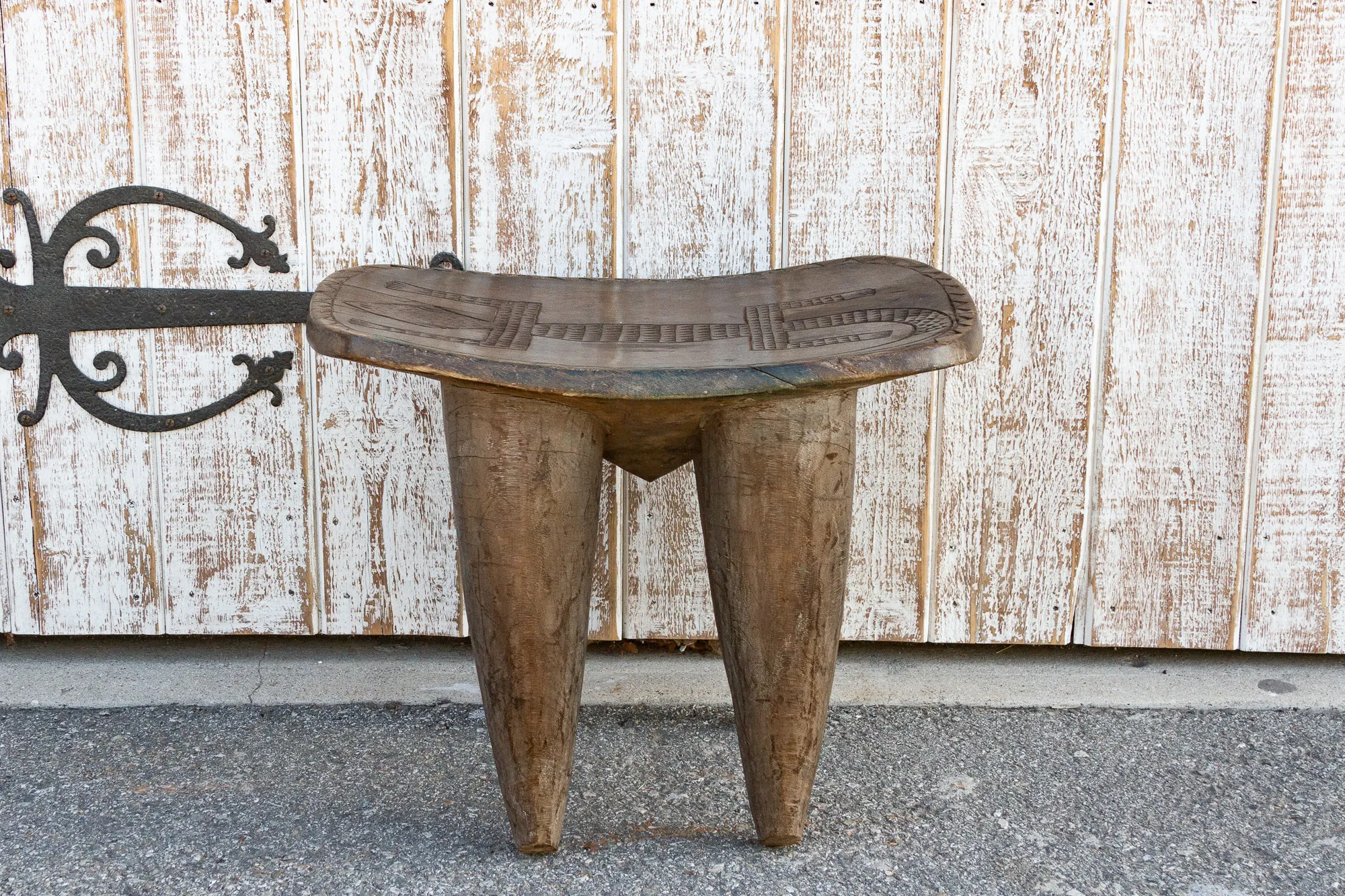 African Geometric Senufo Side Table 3 African Geometric Senufo Side Table
