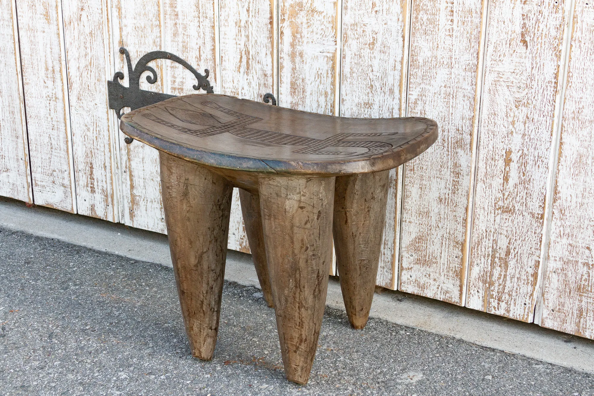 African Geometric Senufo Side Table 5 African Geometric Senufo Side Table
